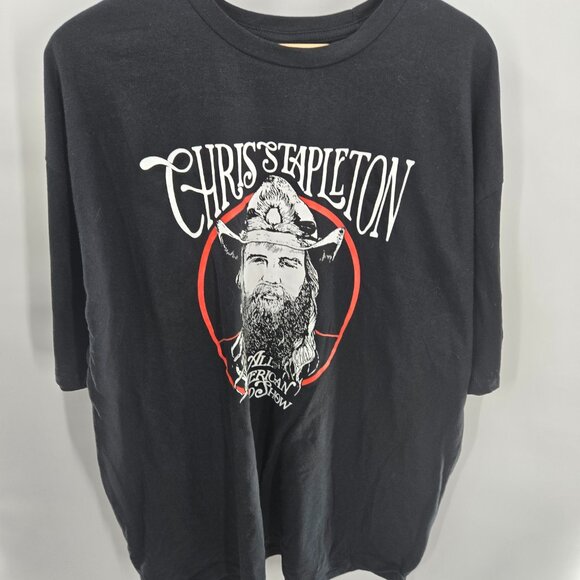 Chris Stapleton All American Road Tour 100% Cotton Short Sleeved T-Shirt 2xl - Picture 1 of 9